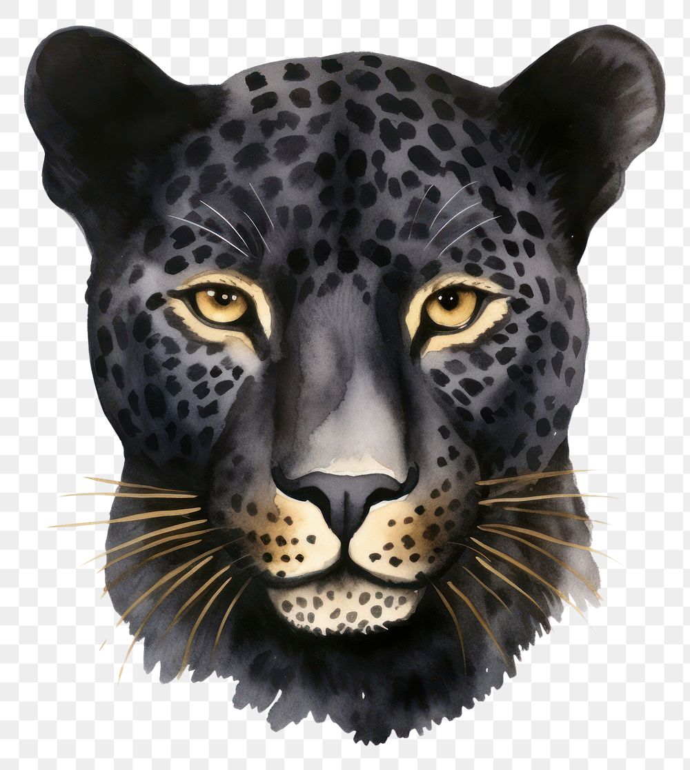 PNG Black leopard wildlife cheetah animal