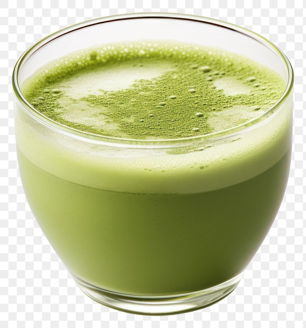 PNG Japanese matcha green tea smoothie juice drink.