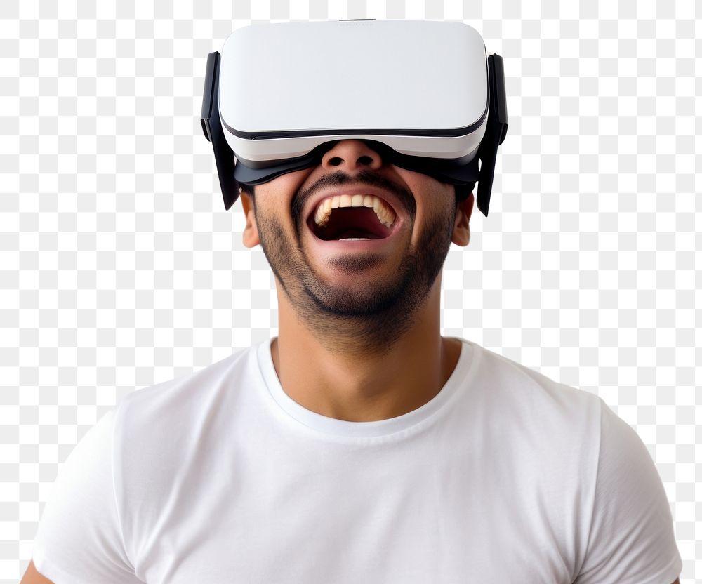 PNG Baby boy VR-headset smiling human facial expression.