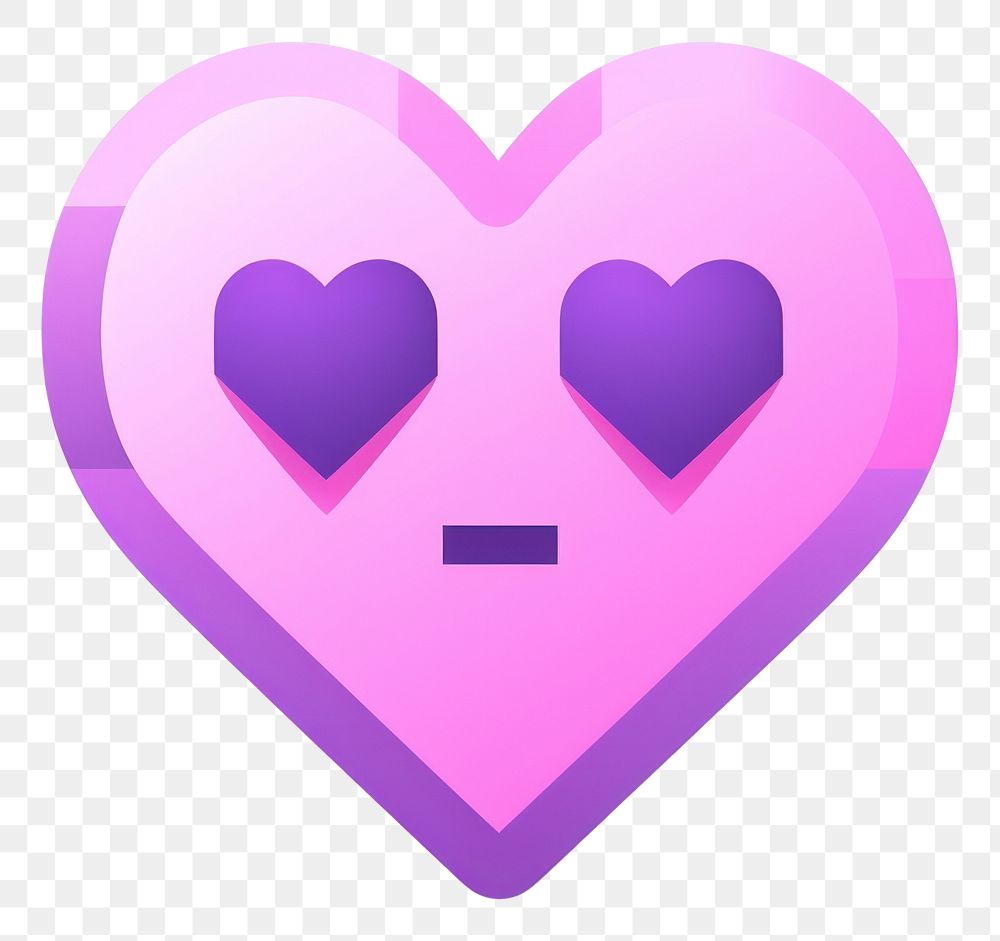 PNG Heart purple symbol shape.