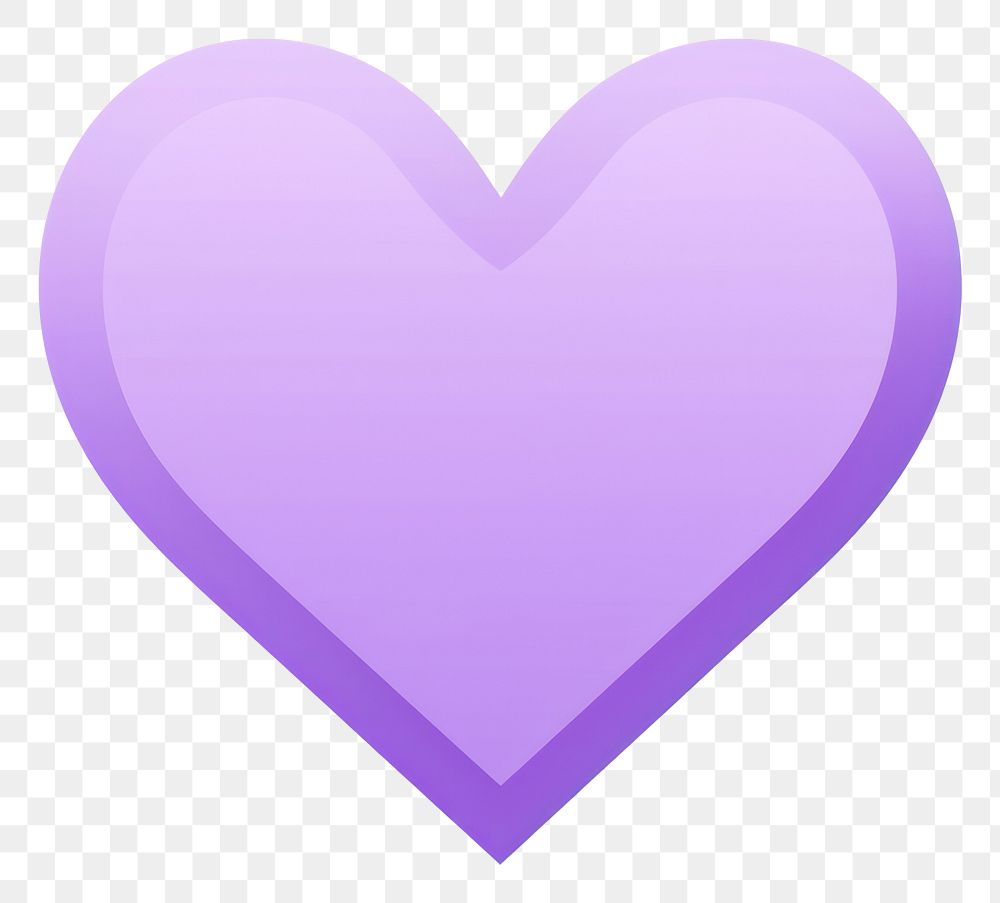 PNG Heart purple shape white background.