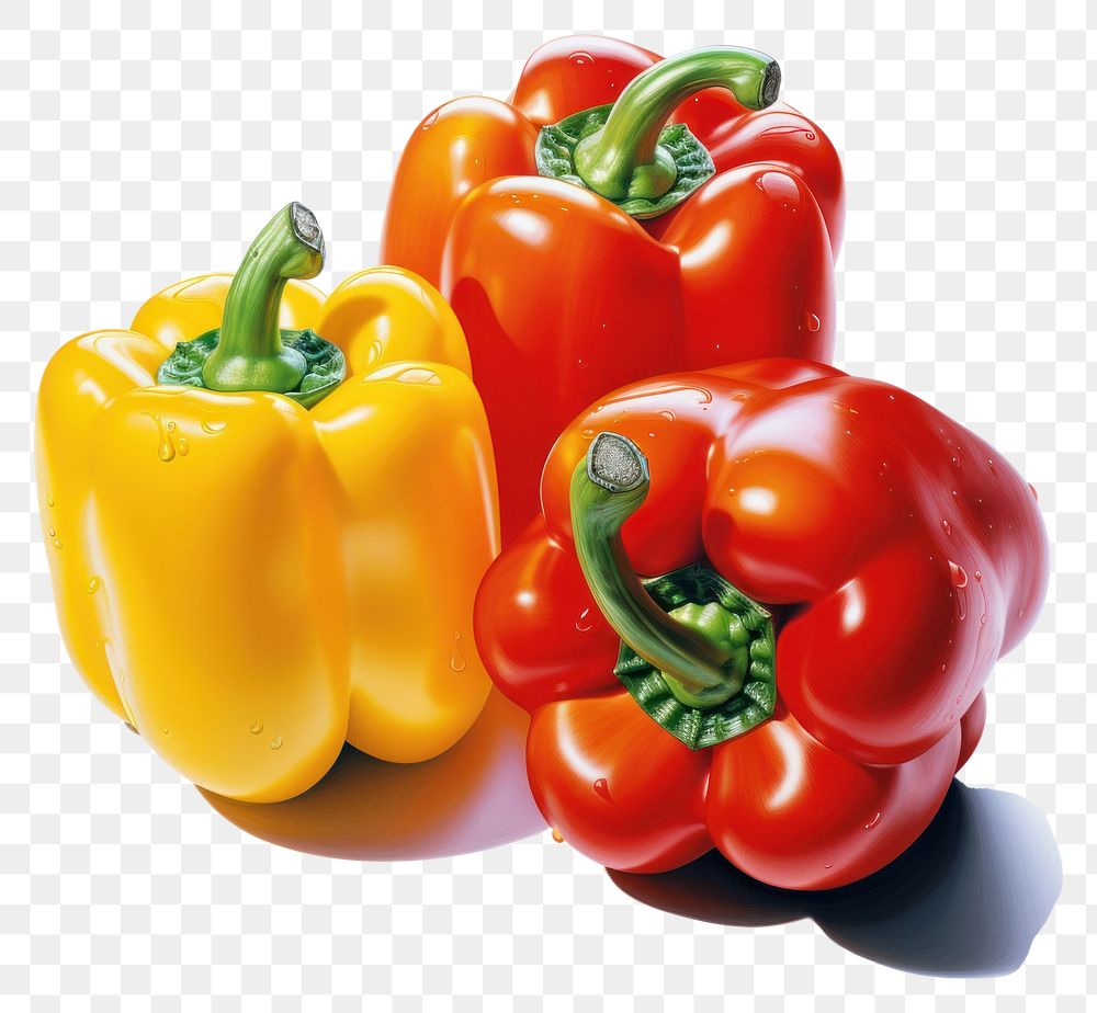 PNG A bell peppers vegetable plant food.