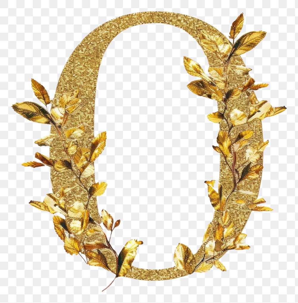 PNG Gold font leaf accessories.