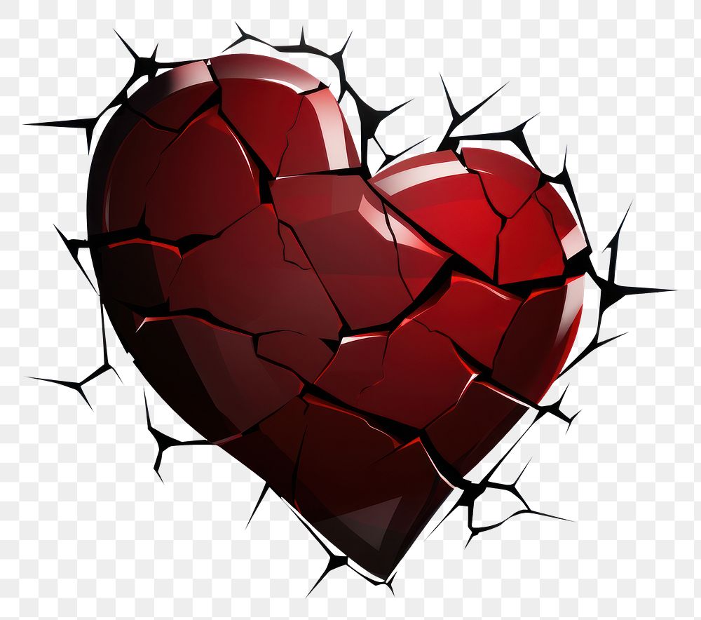 PNG Broken heart destruction misfortune protection.