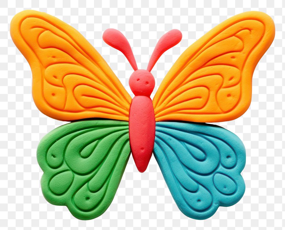 PNG Butterfly white background representation confectionery.
