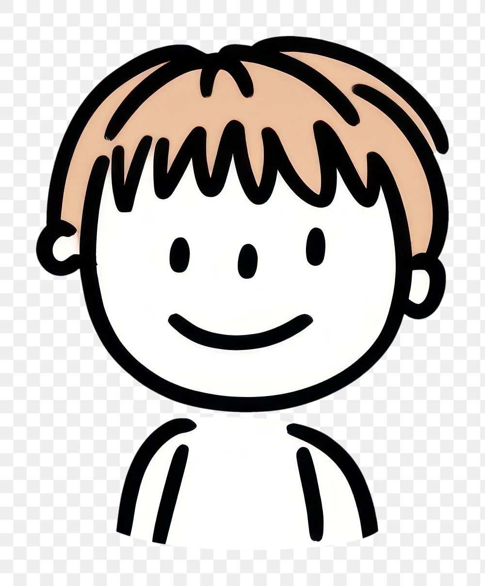 PNG Kid laughing line draw white background.