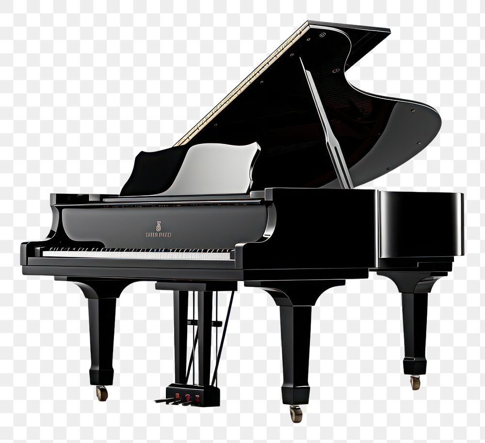 PNG Piano keyboard black white background.