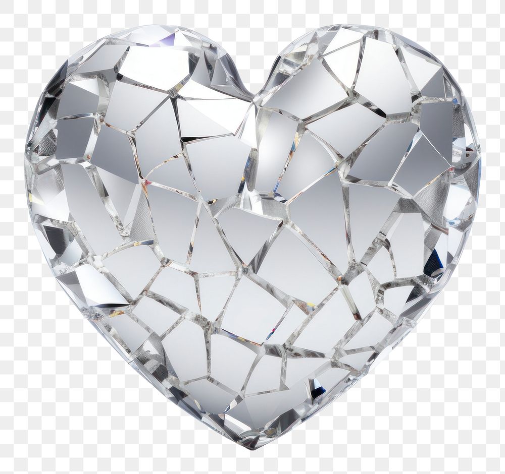 PNG Broken heart in Chrome material jewelry white background accessories