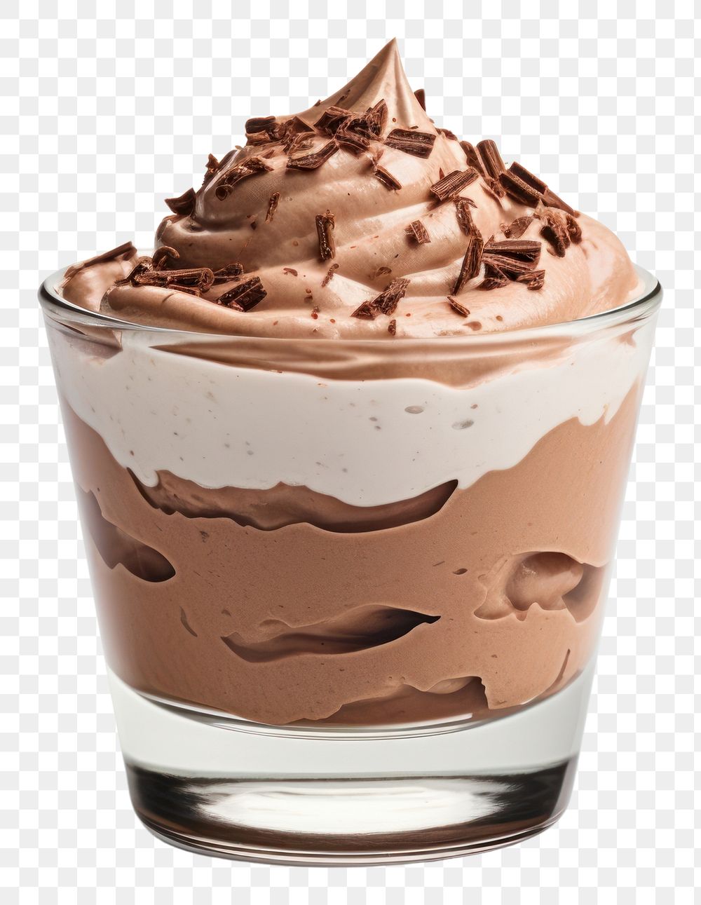 PNG Chocolate whipped cream dessert glass food.