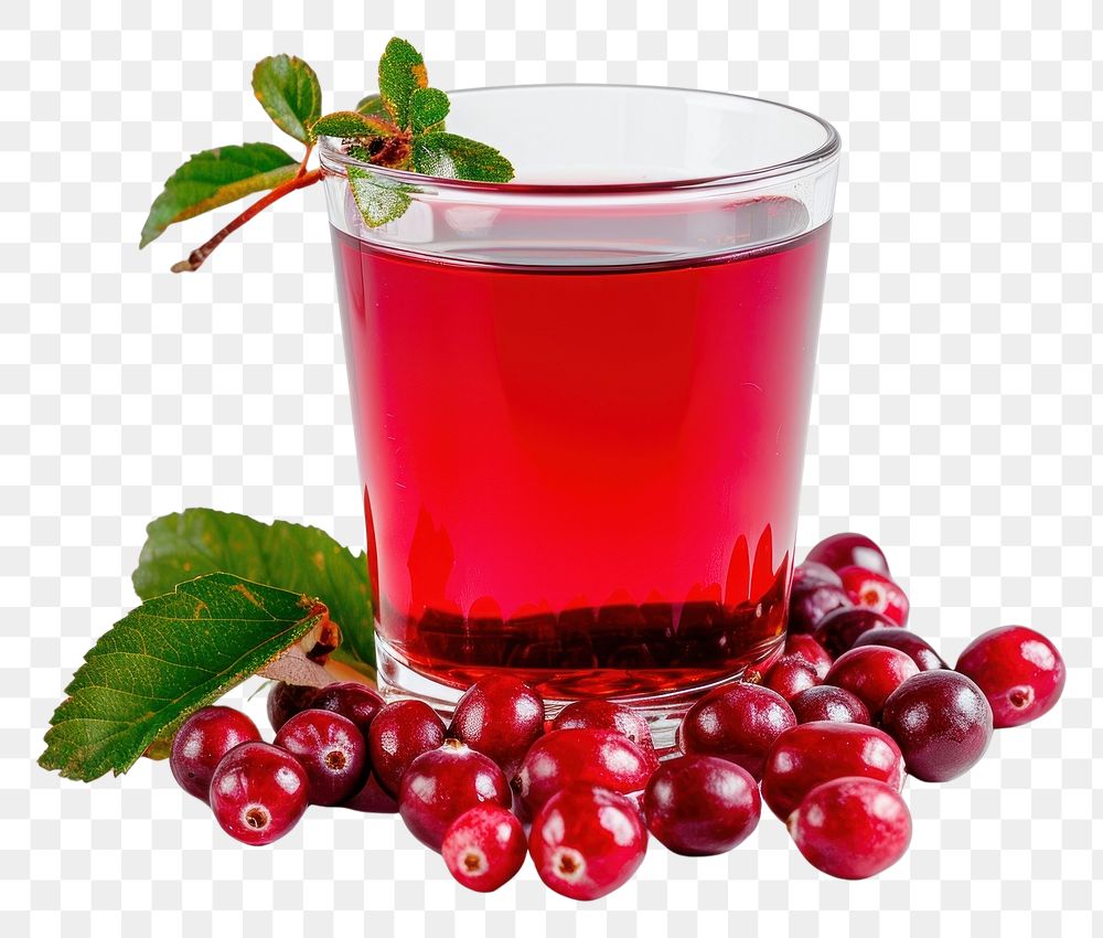 PNG Cranberry juice cherry fruit drink.