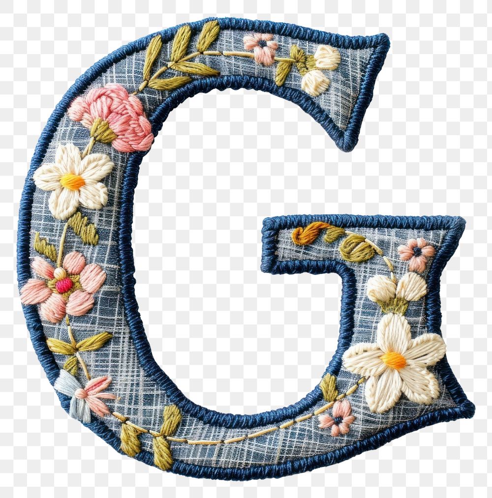 PNG Alphabet g embroidery pattern text.
