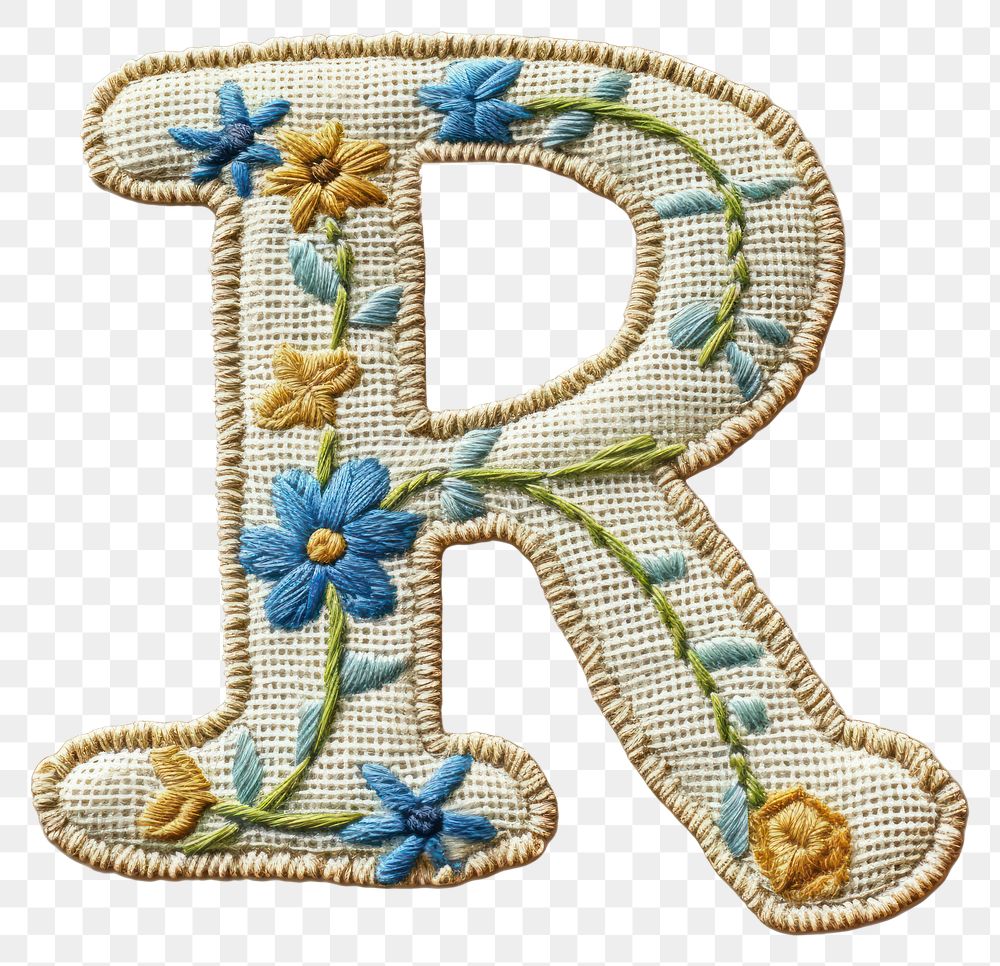 PNG Alphabet R embroidery pattern | Free PNG - rawpixel