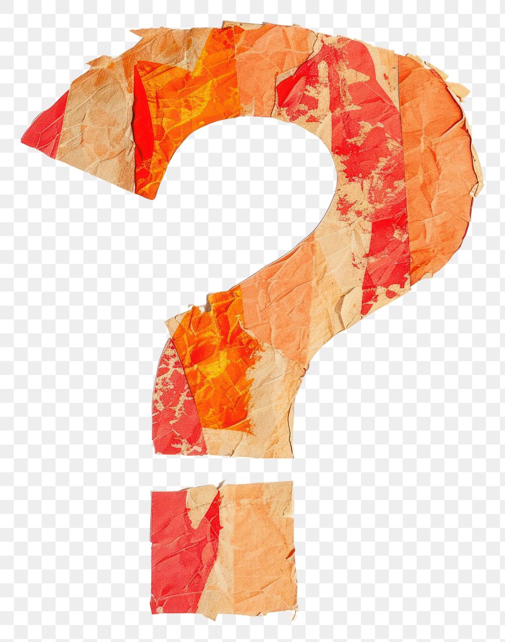 PNG Question Mark symbol paper collage text.