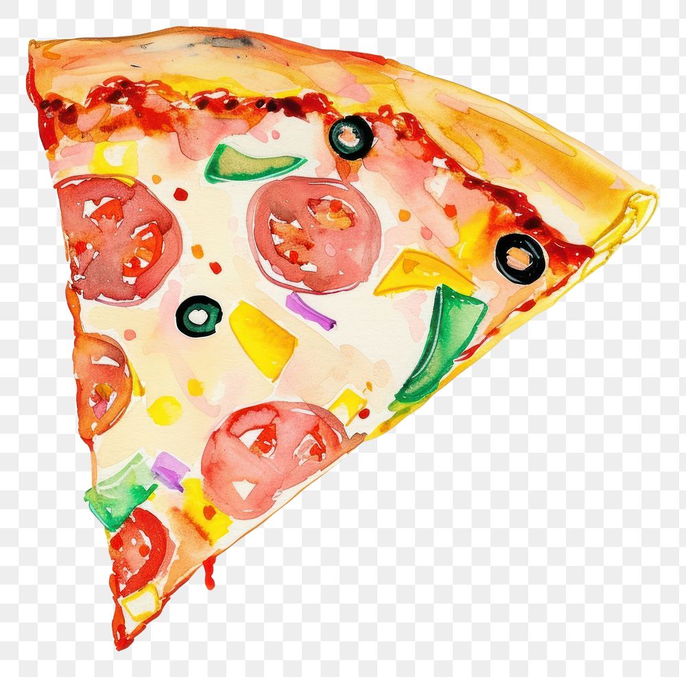 PNG Slice of pizza food white background pepperoni.