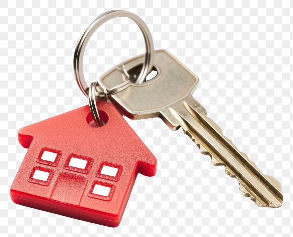 PNG Keys keychain house white background.