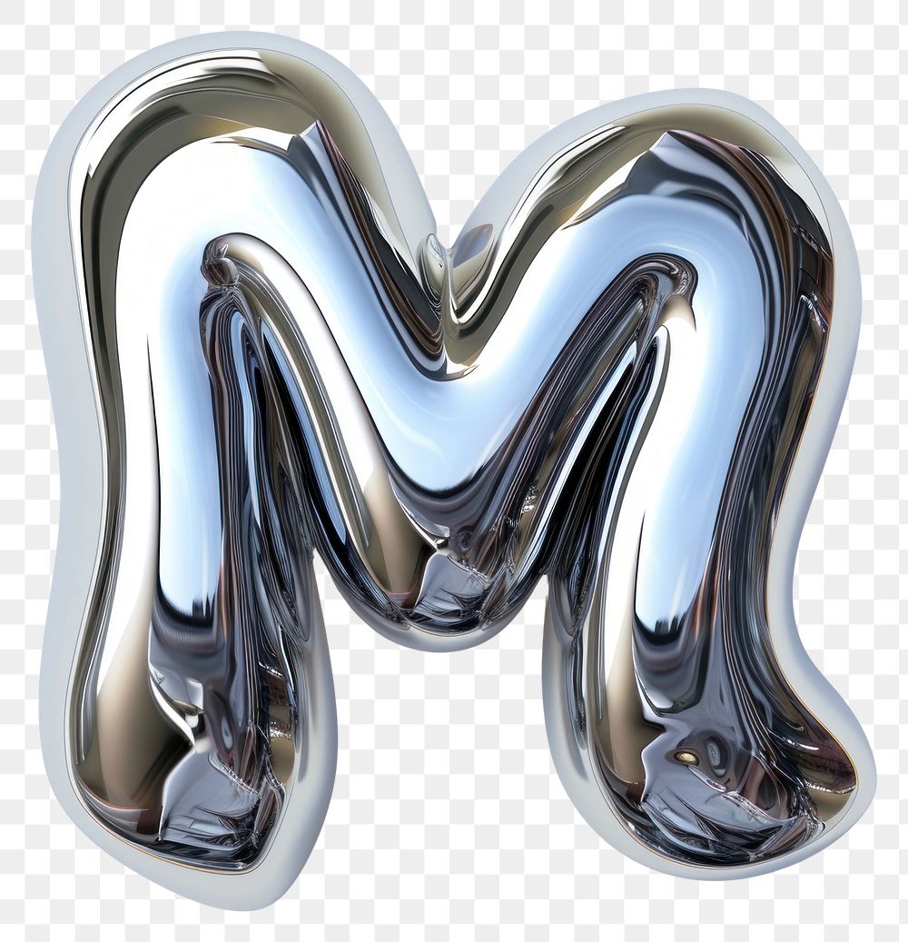 PNG Alphabet M letter silver | Premium PNG - rawpixel