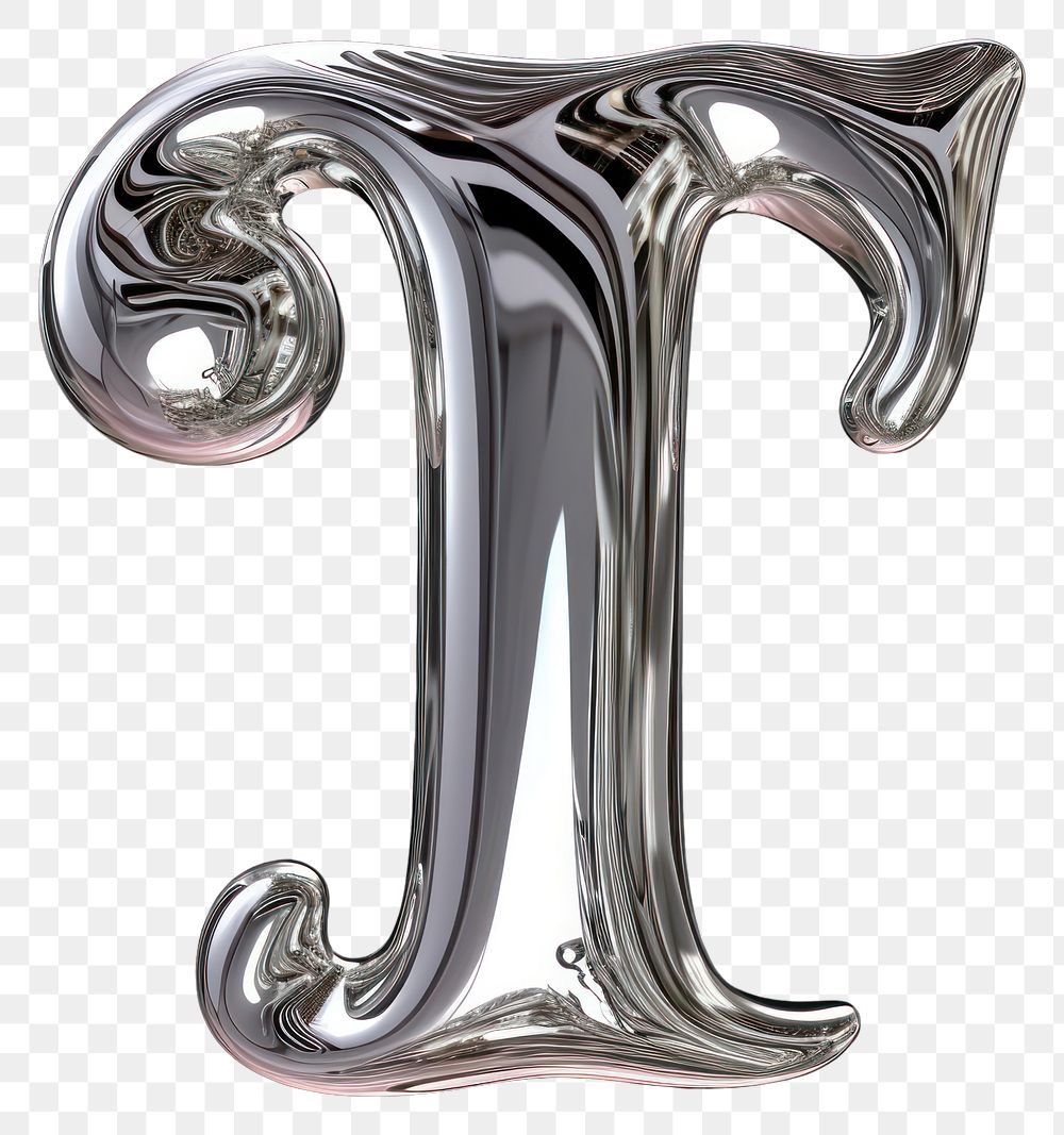 PNG Alphabet T letter silver text weaponry.