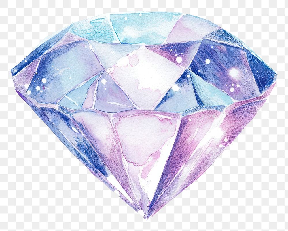 PNG Diamond jewelry gemstone crystal white background.