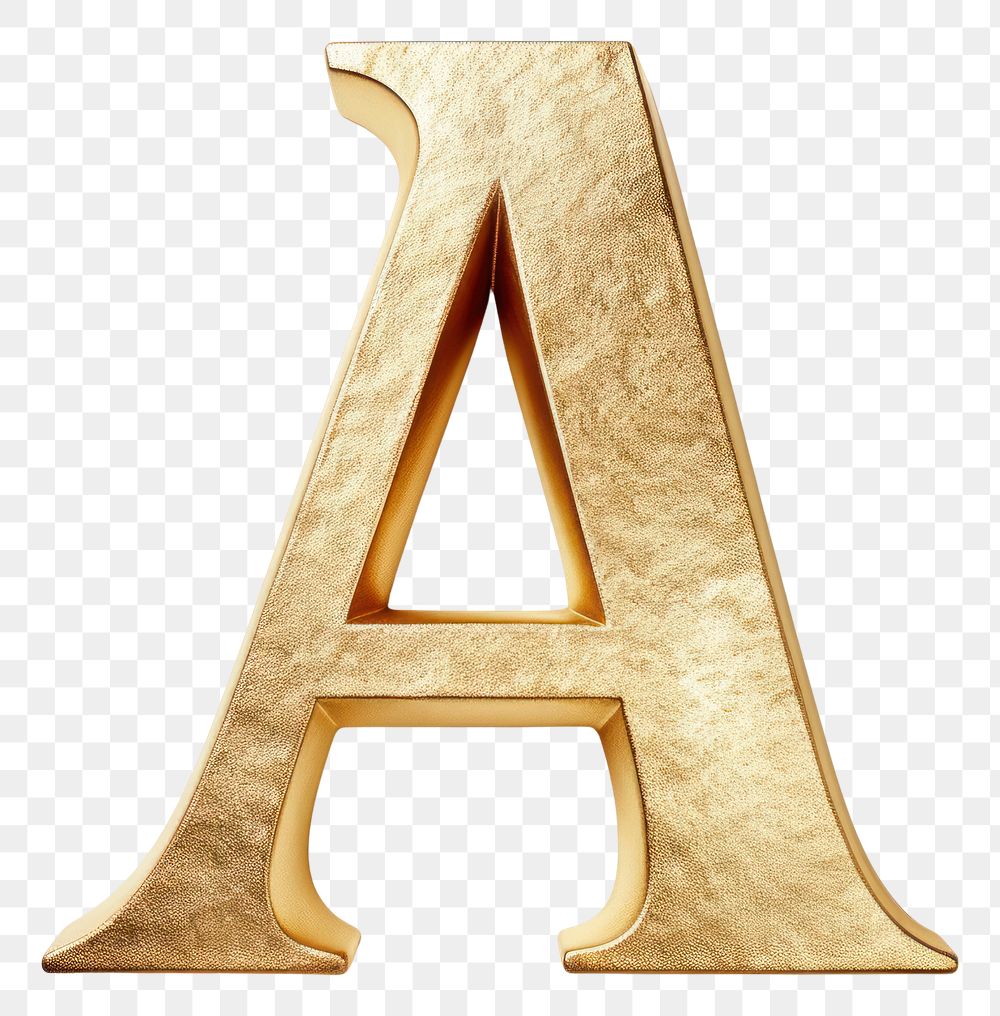 PNG Golden alphabet A letter text white background appliance.