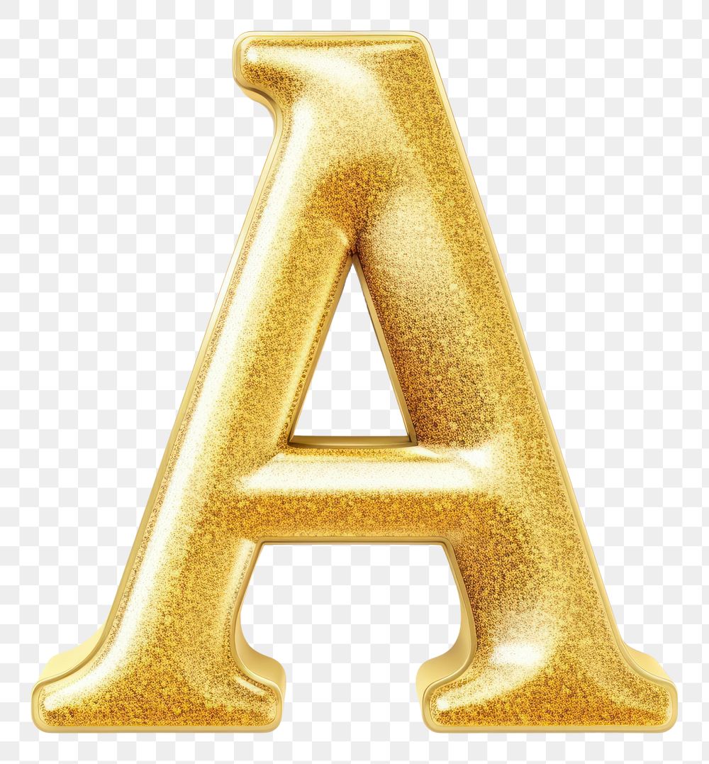 PNG Golden alphabet A letter text white background celebration.