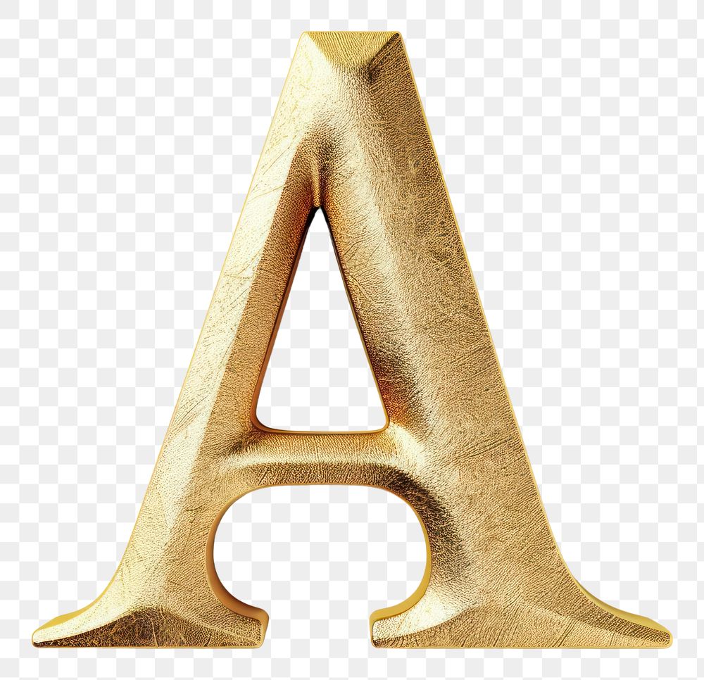 PNG Golden alphabet A letter text white background triangle.