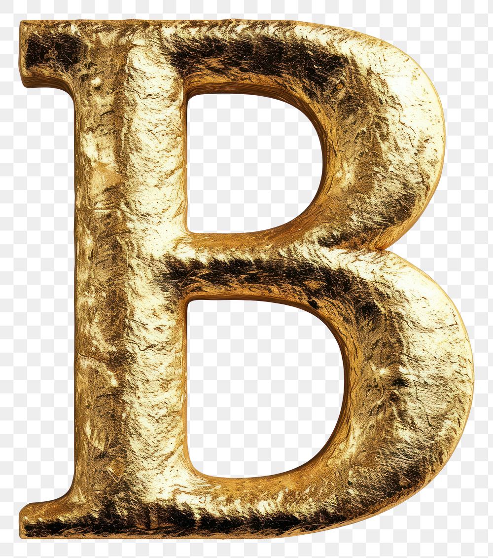 PNG Golden alphabet B letter text white background accessories.
