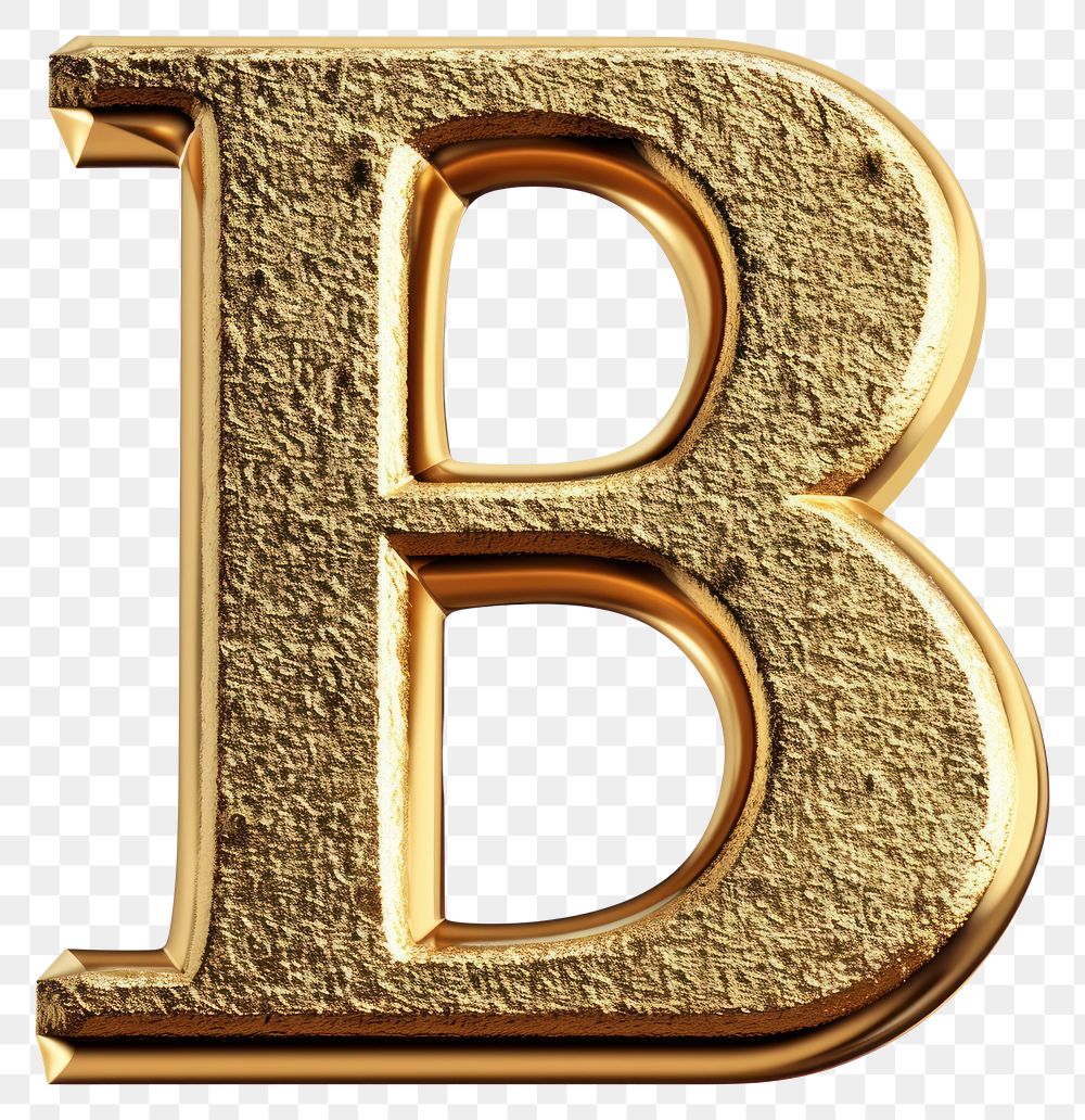 PNG Golden alphabet B letter text white background letterbox.