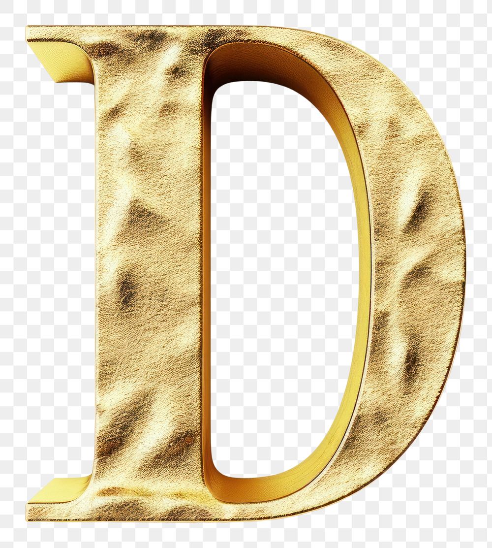 PNG Golden alphabet D letter text white background accessories.