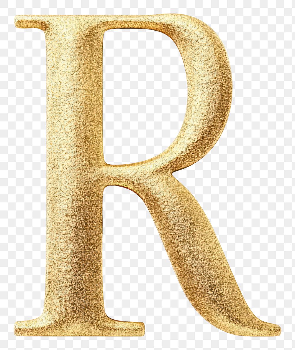 PNG Golden alphabet R letter text white background pattern.