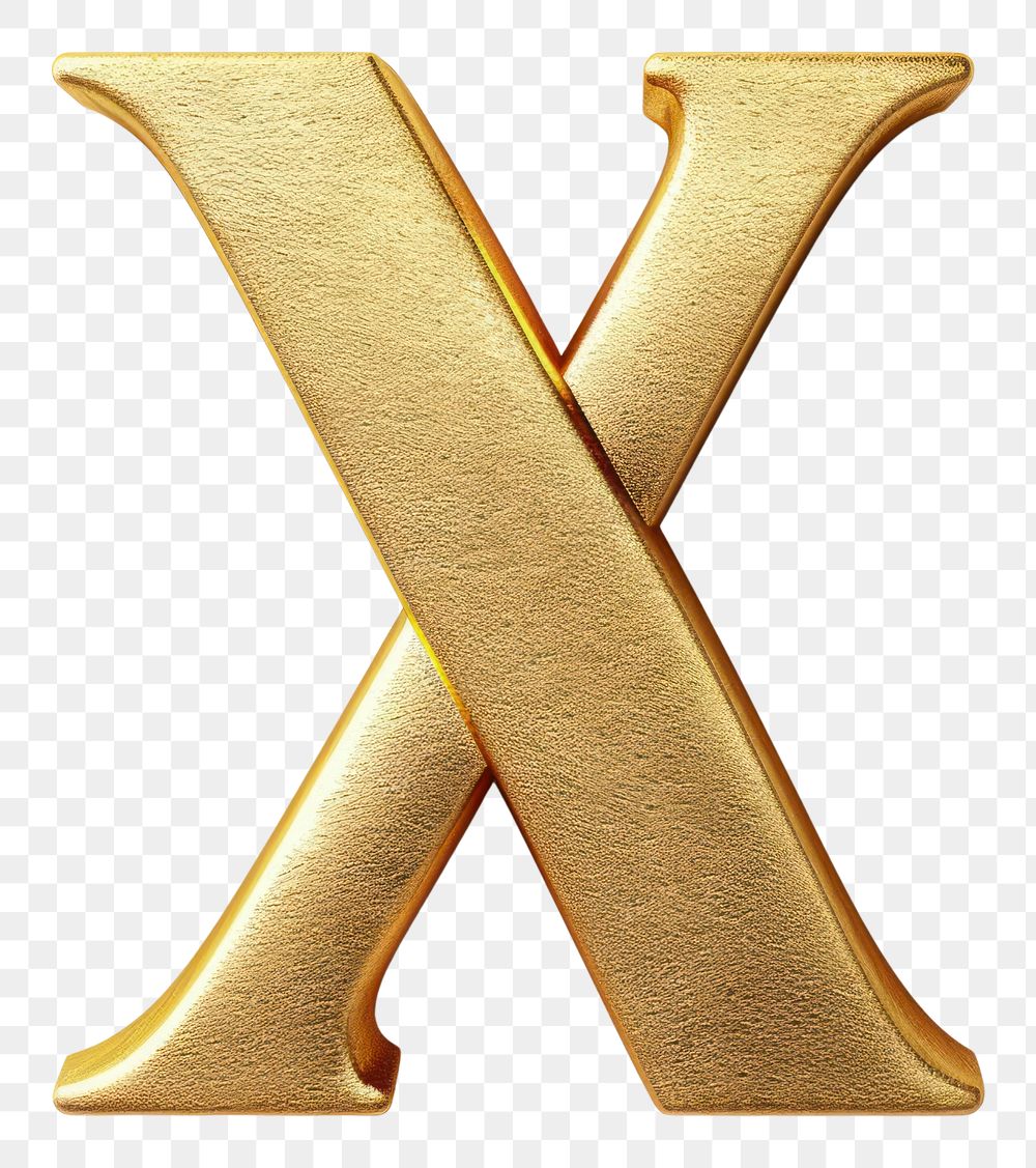 PNG Golden alphabet X letter text white background ampersand.
