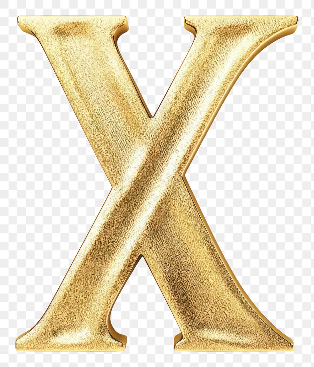 PNG Golden alphabet X letter text white background weaponry.