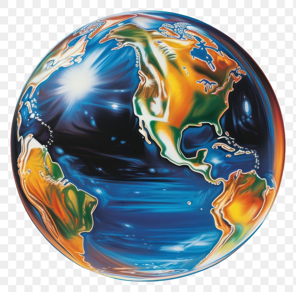 PNG Earth sphere planet globe.