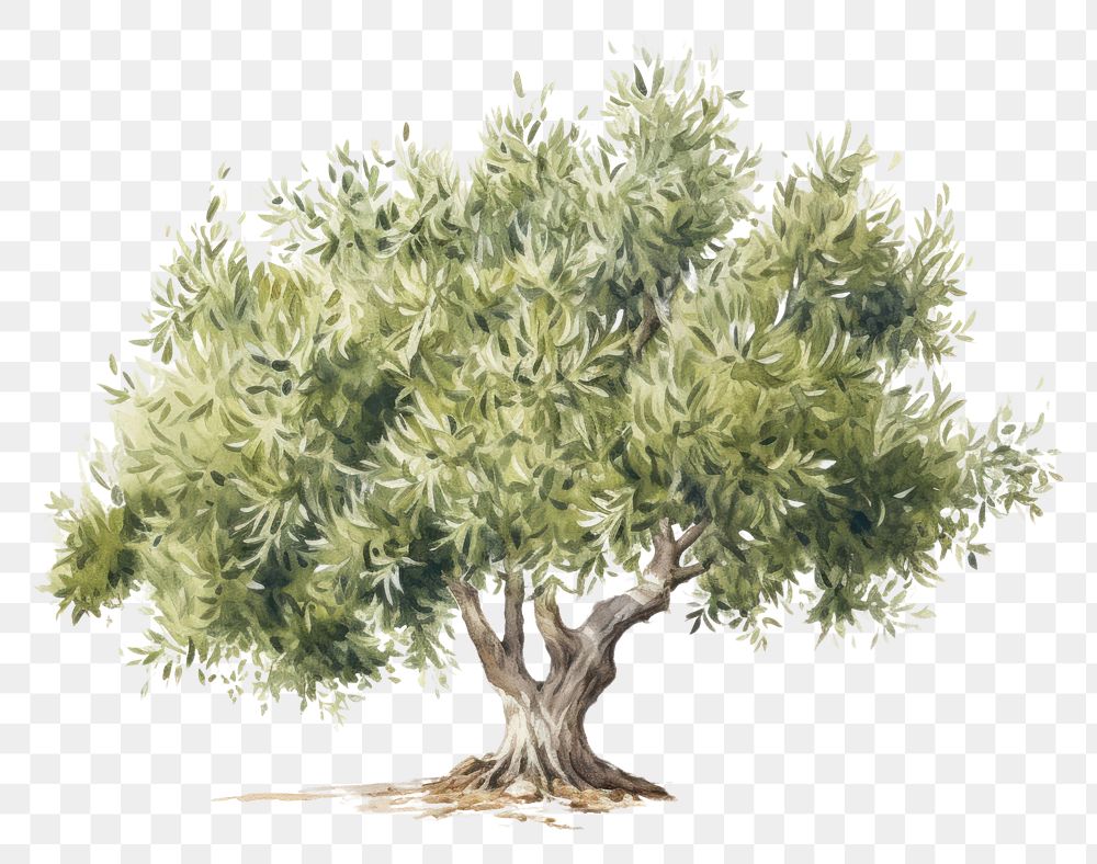 PNG Olive tree drawing sketch plant.