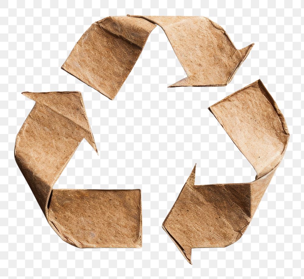 PNG Paper recycling symbol shape.