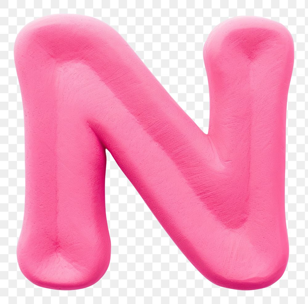 PNG Plasticine letter M pink white background confectionery.