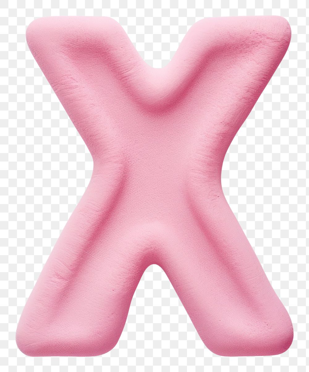 PNG Letter X food pink white background.