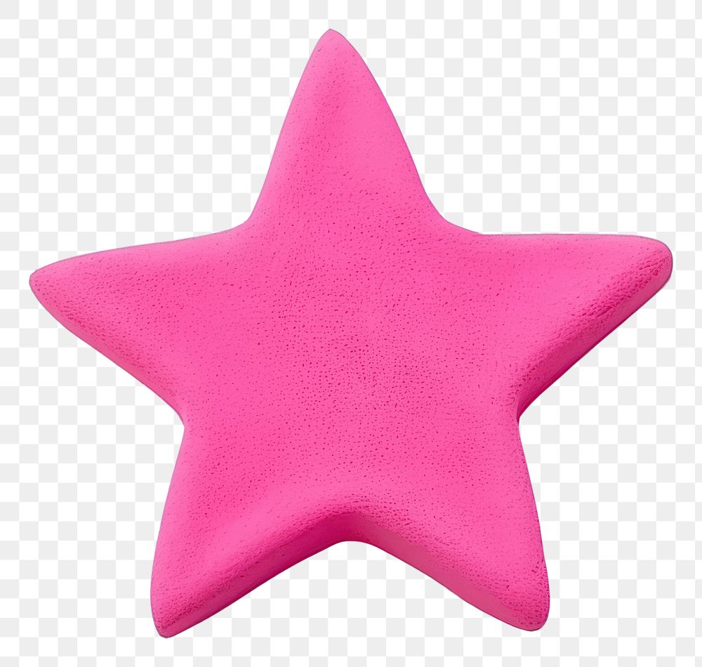 PNG Plasticine star pink white background celebration.