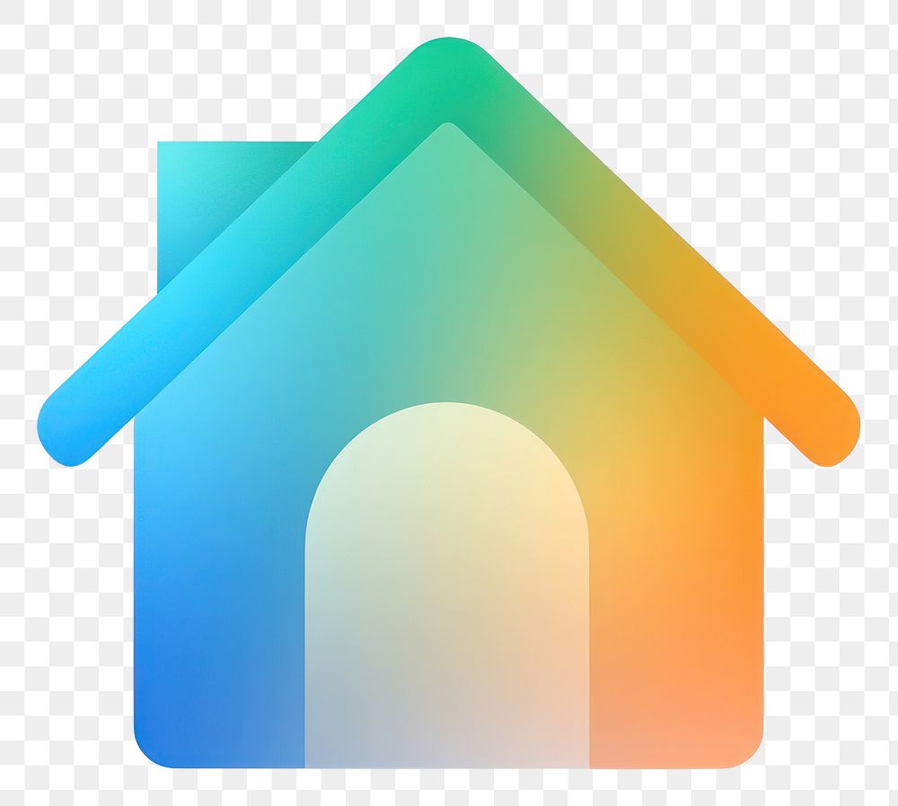 PNG Home icon shape blue white background.