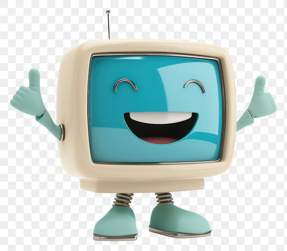 PNG Happy cartoon computer white background electronics technology.