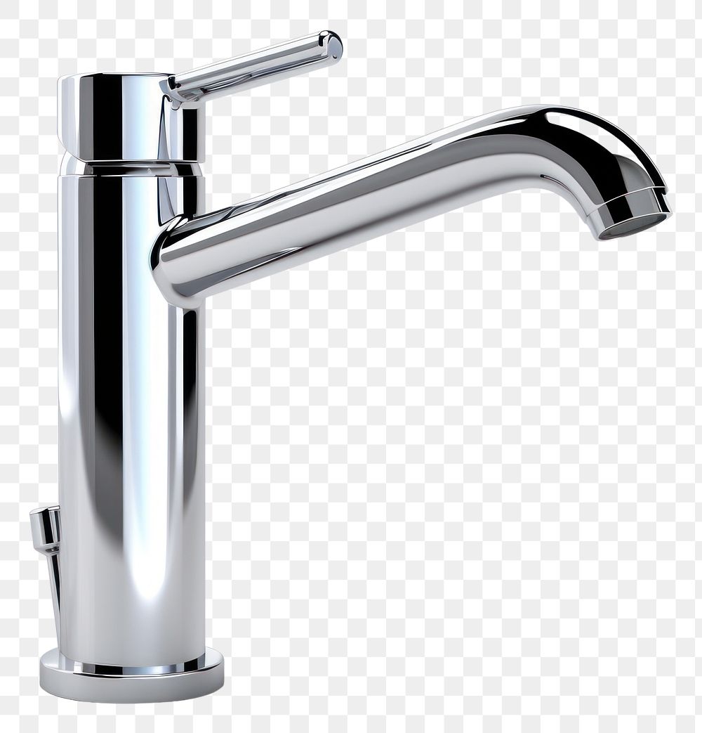 PNG Chrome faucet bathroom sink tap.