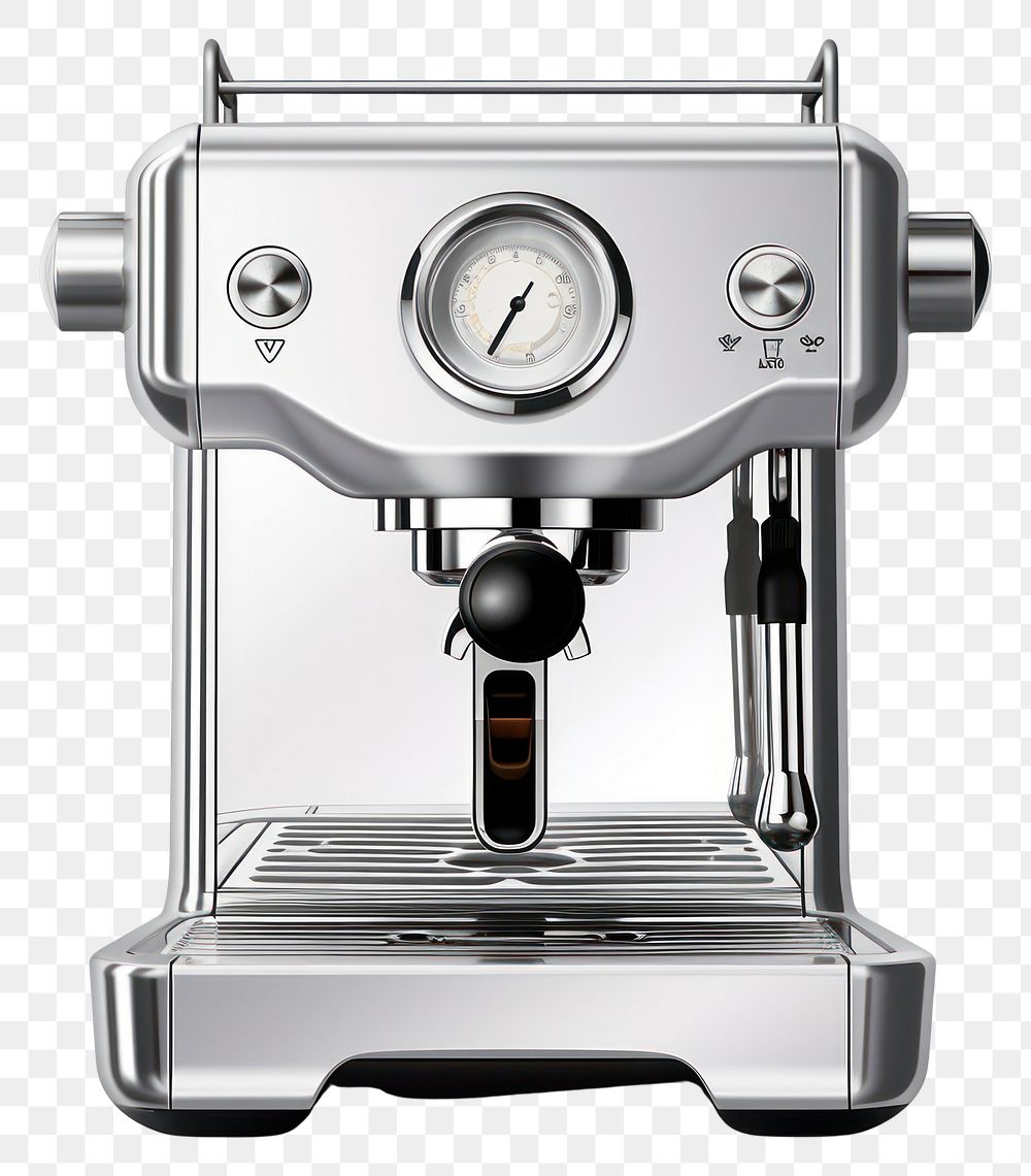 PNG Espresso machine coffee white background coffeemaker.