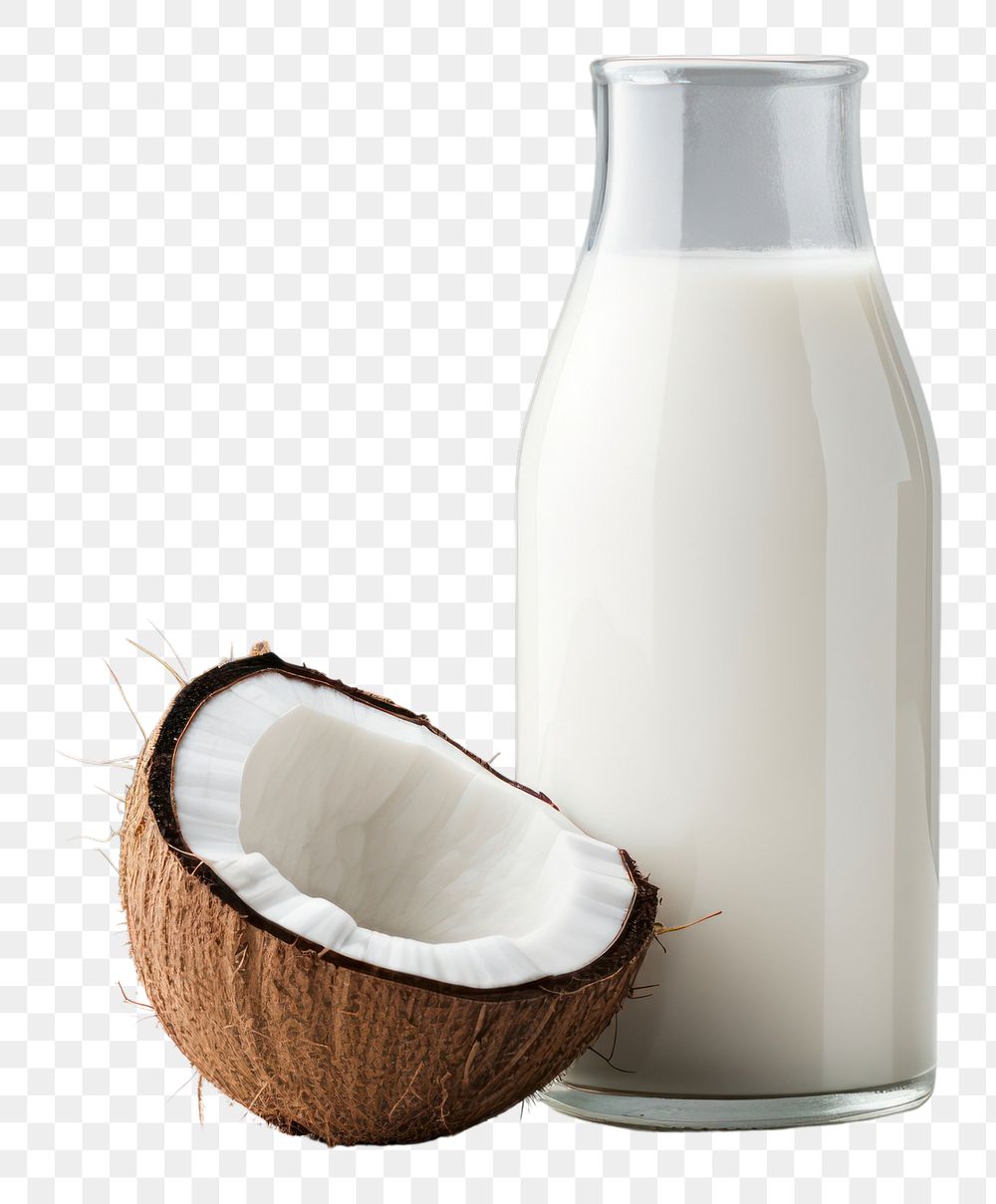 PNG Coconut milk coconut dairy food.