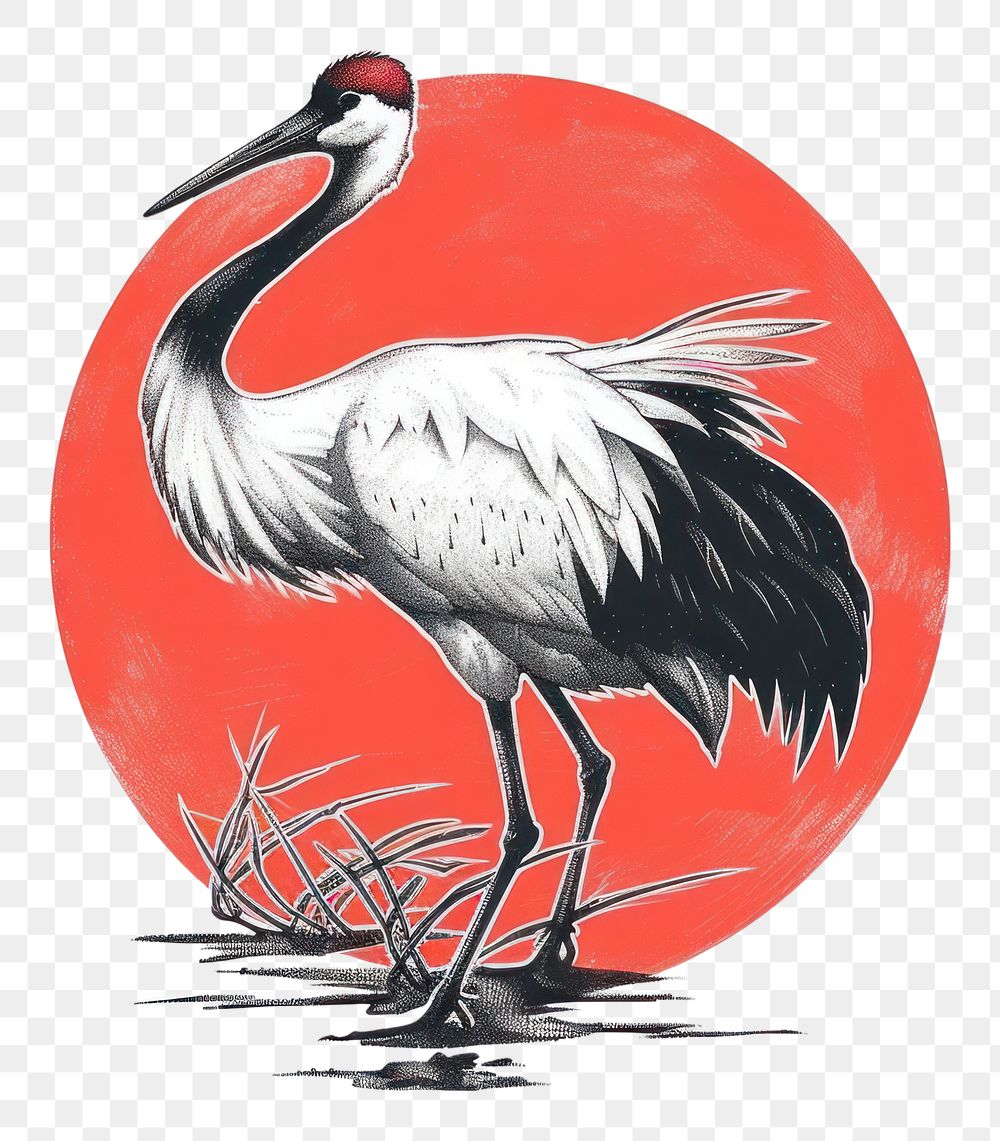 PNG Crane bird animal ciconiiformes spoonbill.