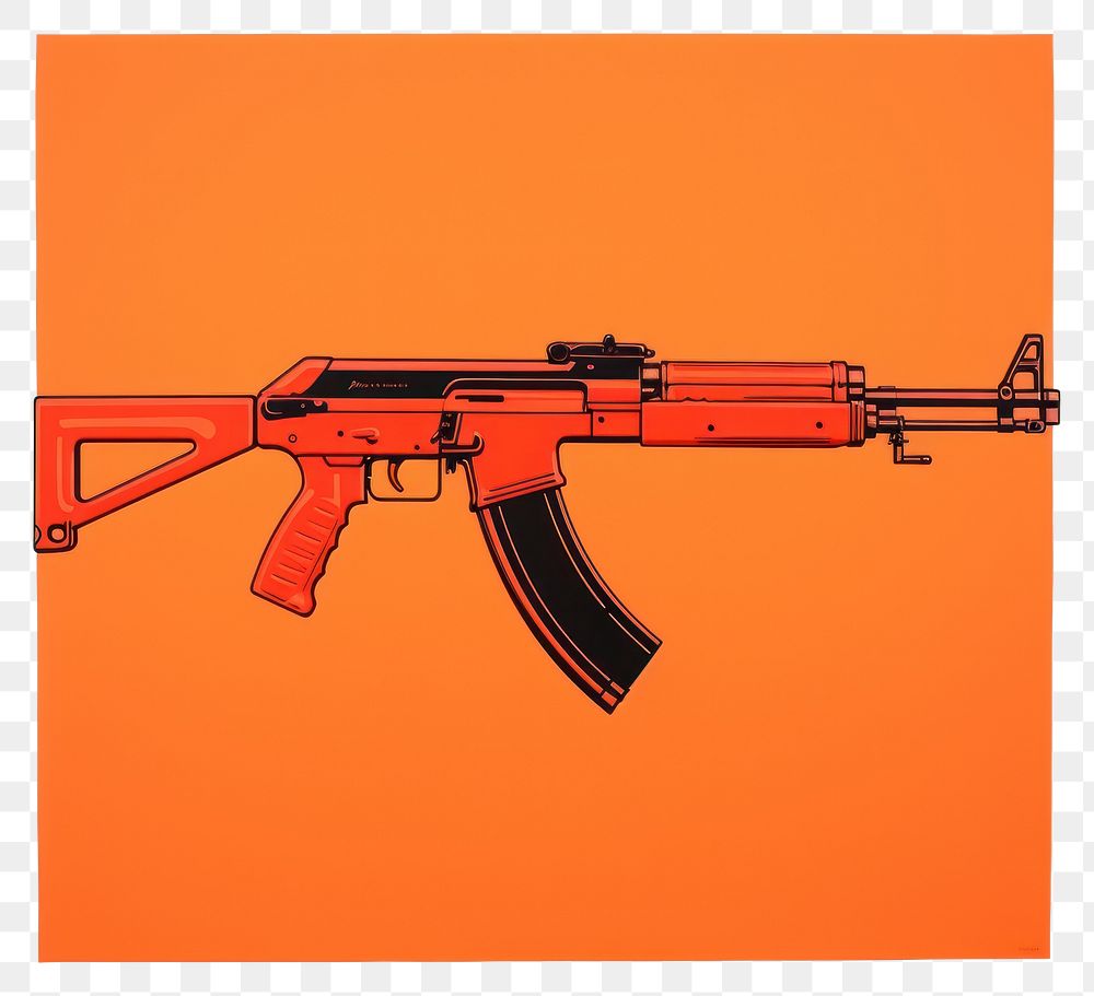 PNG Gun weapon rifle red.