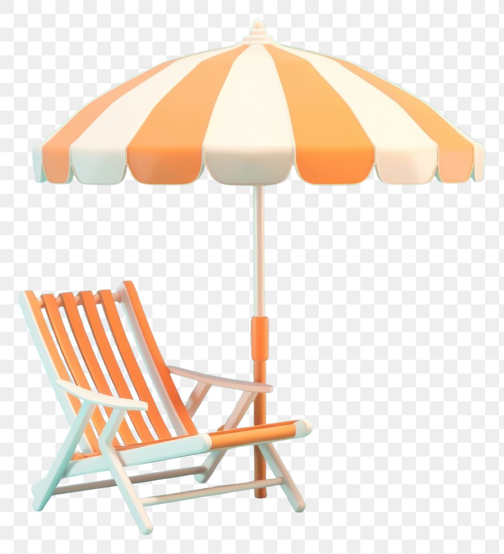 PNG Summer umbrella chair furniture.