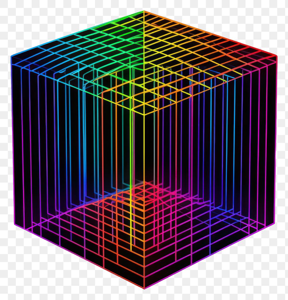 PNG  Neon rainbow wireframe light backgrounds technology.
