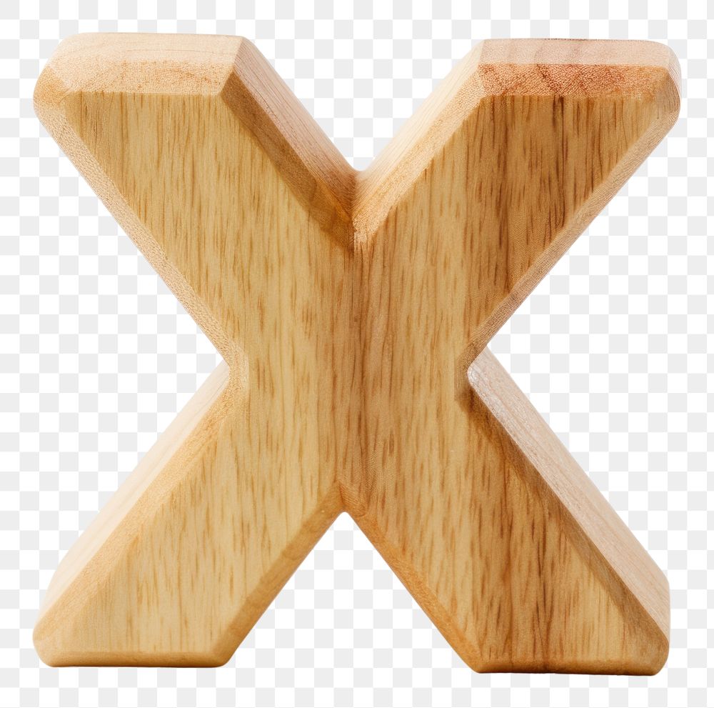 PNG Letter X wood white background simplicity.