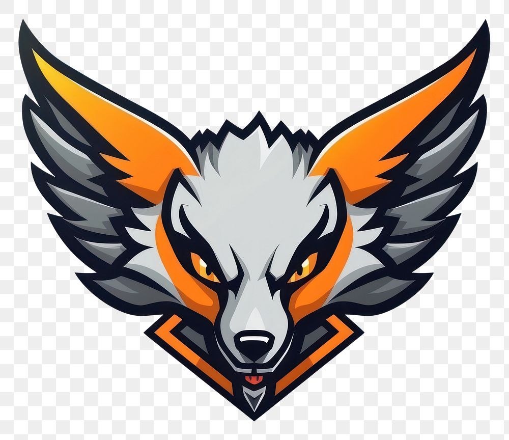 PNG Fox Gaming Mascot logo bird fox representation.