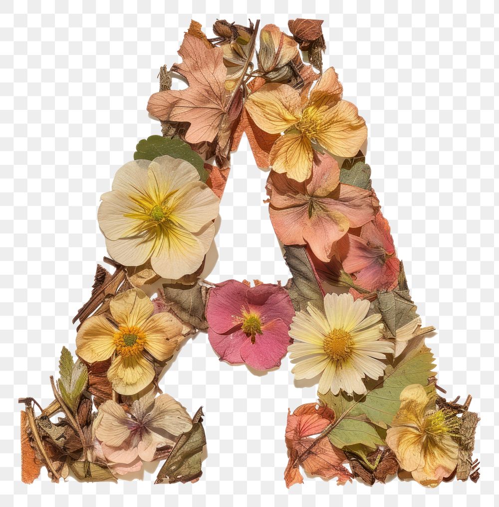 PNG Alphabet A font flower plant text.