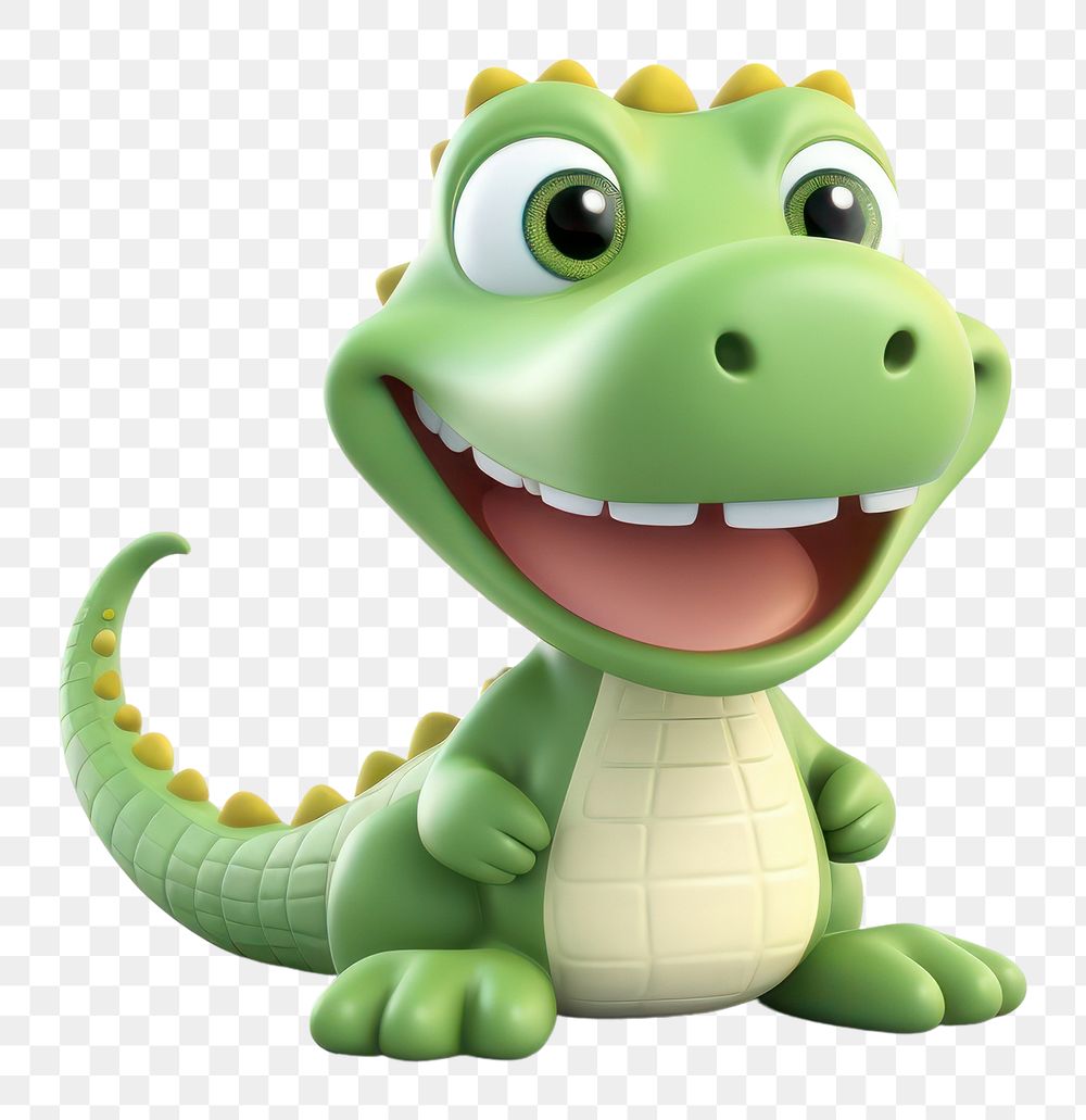 PNG Cute baby crocodile background cartoon animal toy.